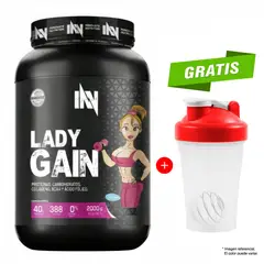 FITFEM - PROTEÍNA LADY GAIN 2KG VAINILLA GLÚTEOS Y PIERNAS CON MÁS VOLUMEN