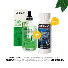 KIRKLAND - Minoxidil Líquido Para Barba + Aloe Vera Calmante y Suavizante