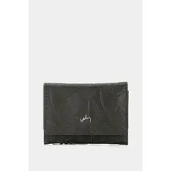 VELEZ - Vélez Billetera Colory Cuero Mujer Grabado Placa Negro