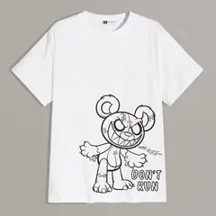 YANSUS - Polo Hombre Basico Oso Don´t Run