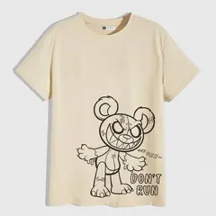 YANSUS - Polo Hombre Basico Oso Don´t Run