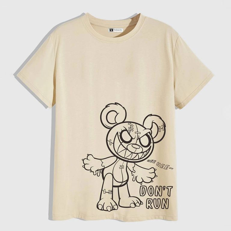 Polo Hombre Basico Oso Don´t Run