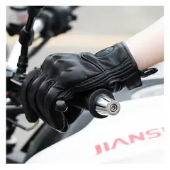 MOTOWOLF - GUANTE DE CUERO NEGRO TALLA XXL