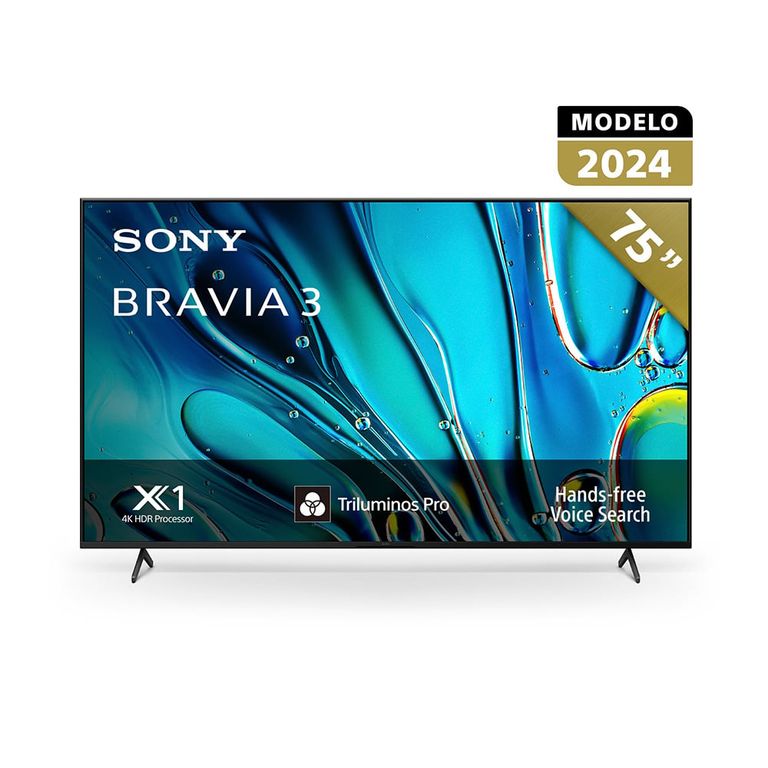 Televisor K-75S30 Bravia 3 Google TV 4K Ultra HD y HDR