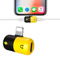 GENERICO - Adaptador De Audio Y Carga Lightning