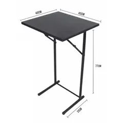 ATAHUALPA - Mesa Plegable 40x45- NEGRA