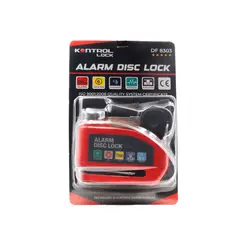 GENERICO - Candado De Disco Semipesado Con Alarma Rojo