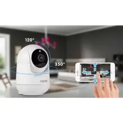 GENERICO - Monitor de Bebe Rotación Visión Nocturna WIFI Voz Bidireccional