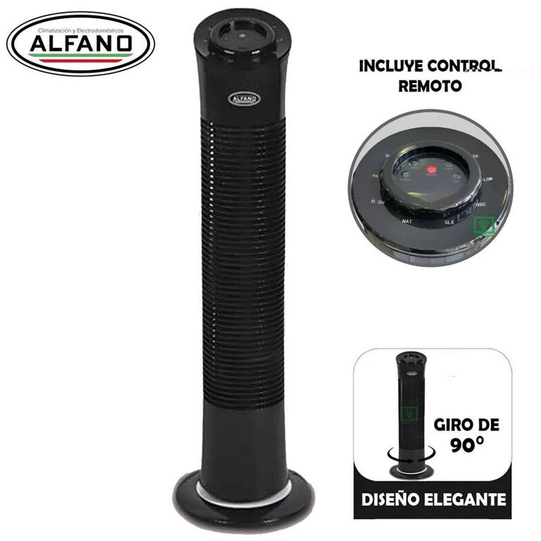Ventilador De Torre Al-td30 78cm C/control Remoto
