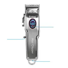 TIOZONEY - KEMEI KM2002 De Metal Eléctrico Pelo Máquina De Afeitar