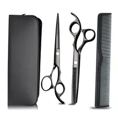 TIOZONEY - Tijeras de corte de peluquería profesional tijeras Kit Cabello