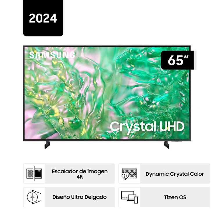Televisor 65 UN65DU8000GXPE Crystal UHD DU8000 4K Tizen OS Smart TV