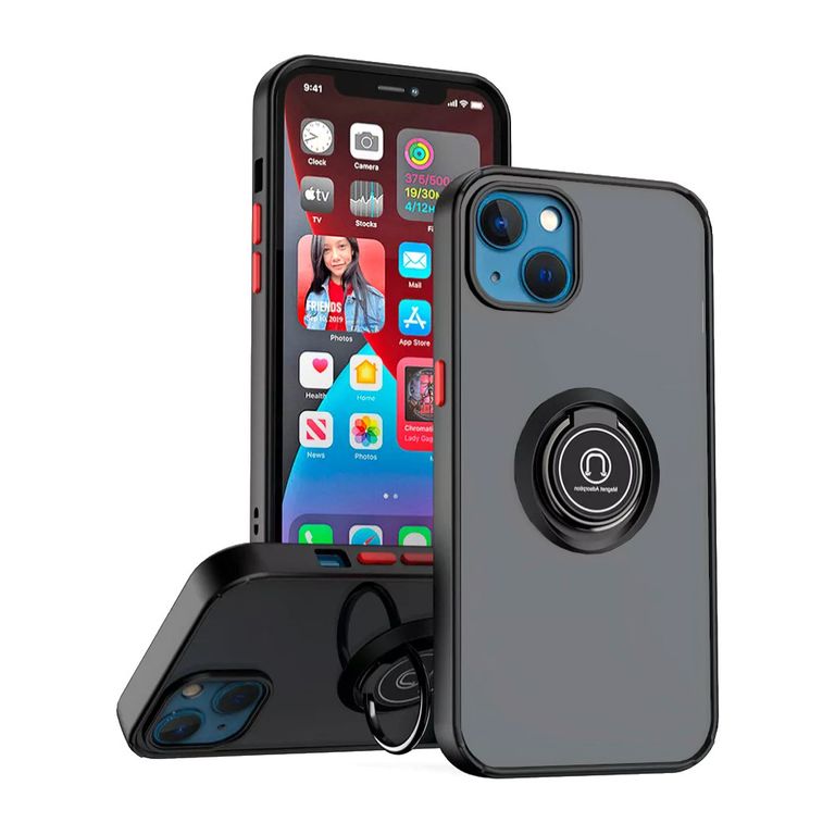 Case Ahumado Compatible con iPhone 15 Negro