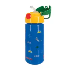 NUBY - Tomatodo con Pitillo 18 Oz Azul Tapa Verde -