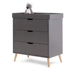 GENERICO - Comoda Cambiador de Bebe Lucio Grafito Petrox Home