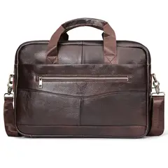 ARMUZ - Maletín de cuero vacuno ZEUS MH509 Para Laptop 14