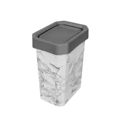 DISA SOLUCIONES ECOEFICIENTES - PAPELERA VAIVEN 10 LTS MARMOL