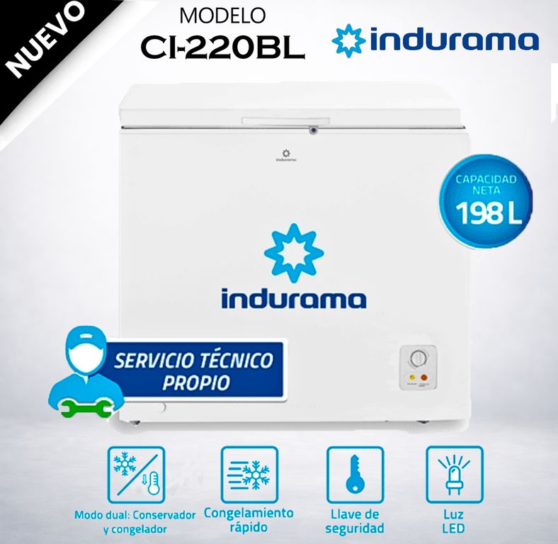 Congeladora 198 Litros CI-220BL Blanco