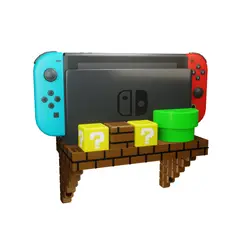NINTENDO - Soporte Switch Mario World y 25 juegos.