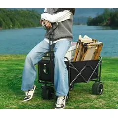 GENERICO - Carrito Playero XL Plegable Todo Terreno con Ruedas