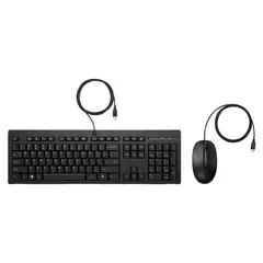 HP - Teclado y Mouse USB 225 Negro en Español (286J4AA)