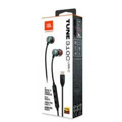 JBL - Auriculares USB-C Tune 310C Con Microfono - Negro