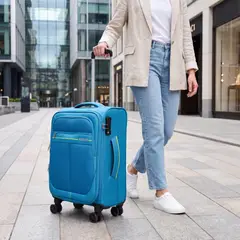 American Tourister - Maleta Blanda Skyland Mediana Astro Blue