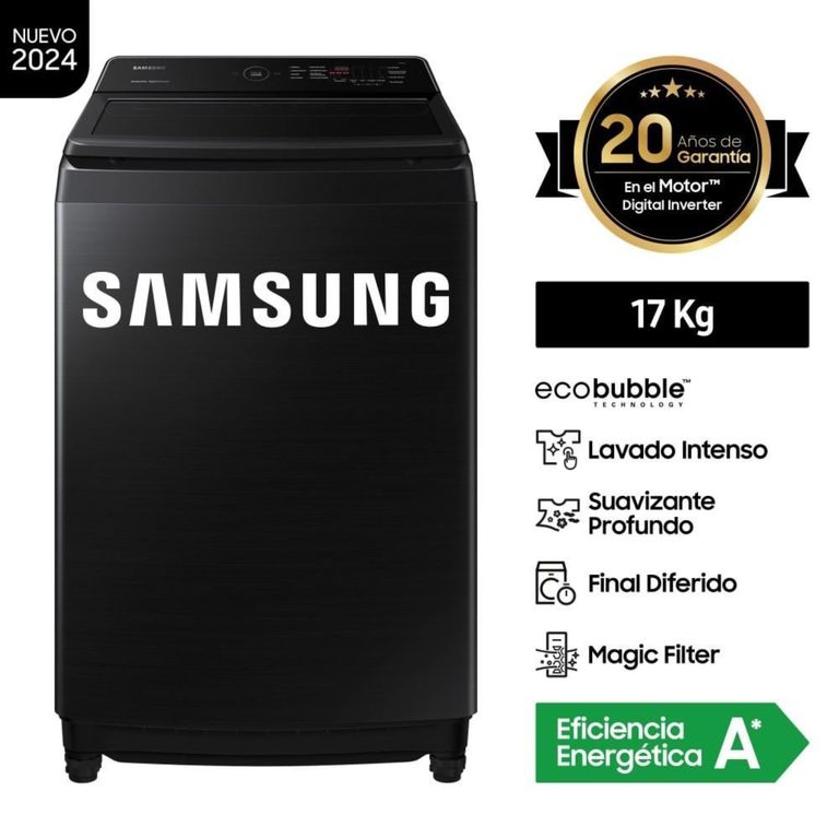 LAVADORA WA17CG6441BVPE 17KG