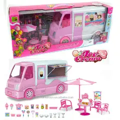 GENERICO - Mini Carrito Heladero Juguete para Niñas con Accesorios