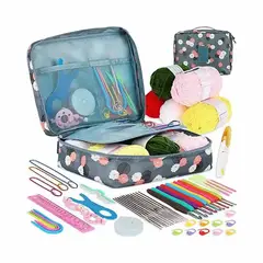 GENERICO - Set De Agujas De Ganchillo Y Accesorios Para Tejer 59 Piezas