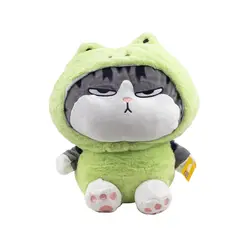 GENERICO - Peluche Grande Gato Molesto Capucha Verde