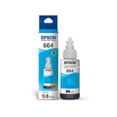EPSON - Botella de Tinta T664220 Cian