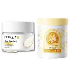 BIOAQUA - PACK CREMA ACLARANTE DE ARROZ Y CREMA PARA EL CUERPO VAINILLA