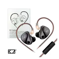 KZ - Audífonos In-Ear Gamer Con Micro Castor Negro