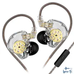 KZ - EDX LITE - AUDIFONOS IN EAR - IEM - CON MICRÓFONO - TRANSPARENTE