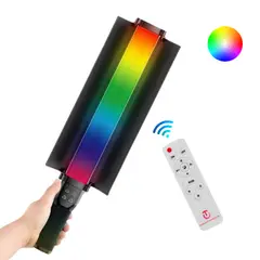 SEISA - Lampara Varita de Luz LED RGB de Mano para Fotos Video Tiktok Vlog