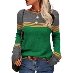 TIOZONEY - Sweater Cuello Redondo Mujer