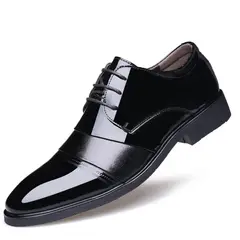 TIOZONEY - Zapatos de PU para hombre-Negro
