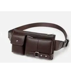 GENERICO - Riñoneras de Hombre Multiusos De Cuero Pu