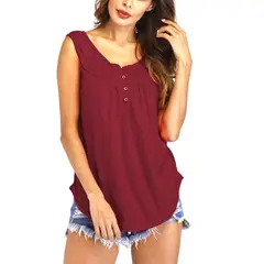 BAALATHKKO5 - Camiseta De Mujer Elegantes Top Moda Casual Sin Mangas Dama
