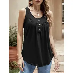 BAALATHKKO5 - Camiseta De Mujer Elegantes Top Moda Casual Sin Mangas Dama