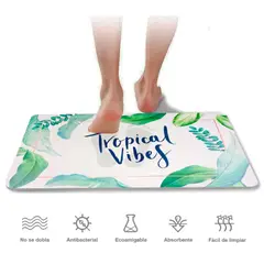 KELLER - Alfombra de Piso Absorbente Secado Rápido Antideslizante RC