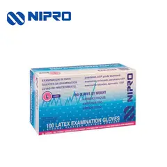 NIPRO - Guantes de látex talla L 100 unidades