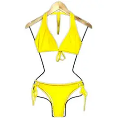 GENERICO - Bikini Licra UV Clasico Amarillo GL-18
