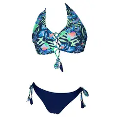 GENERICO - Bikini Licra UV Corset Edicion Limitada azul GL-22