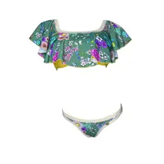 GENERICO - Bikini Licra UV Rumbera Licra UV Ana Bolena verde GL-60