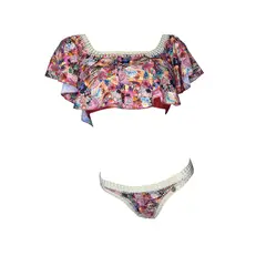 GENERICO - Bikini Licra UV Rumbera Licra UV Ana Bolena Rosado GL-60