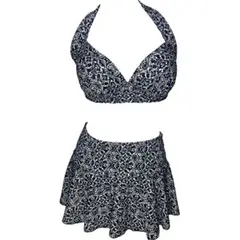 GENERICO - Bikini Licra UV Top Copa Con Falda Dian Fossey negro GL-52