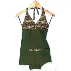 GENERICO - Shortkini Colores UV Con Polo Verde GL-32
