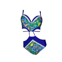 GENERICO - Trikini Licra UV Eleanor Roosevelt Celeste GL-44